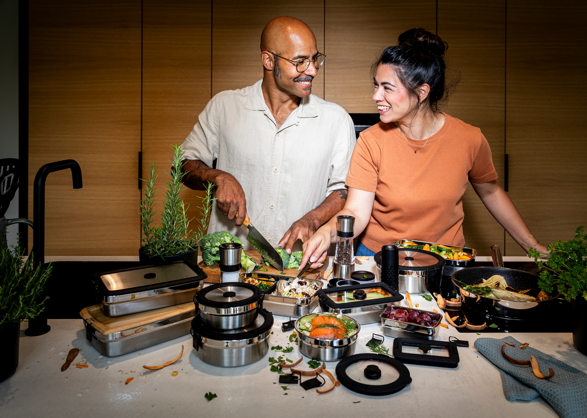 RÖSLE Deckel »Edelstahldeckel FLEXX 2GO 0,4 L rund mit Clips« Deckel für 0,4 L Dose FLEXX 2GO