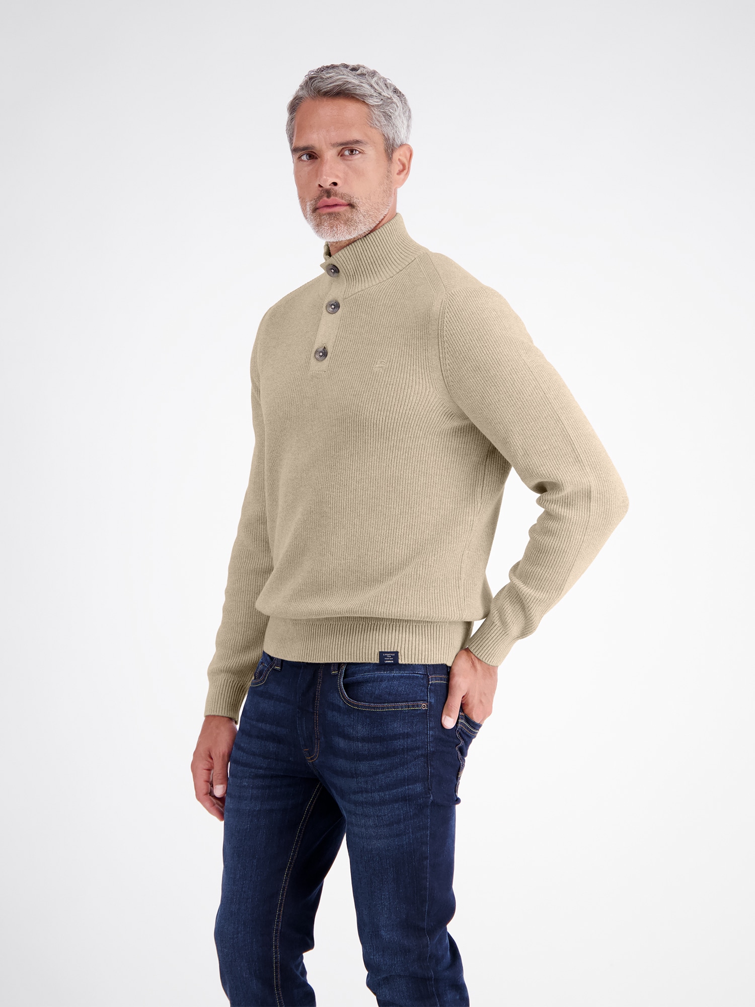 LERROS 1100000002199 »Klasischer Troyer aus gestrickter, flexibler Baumwolle«