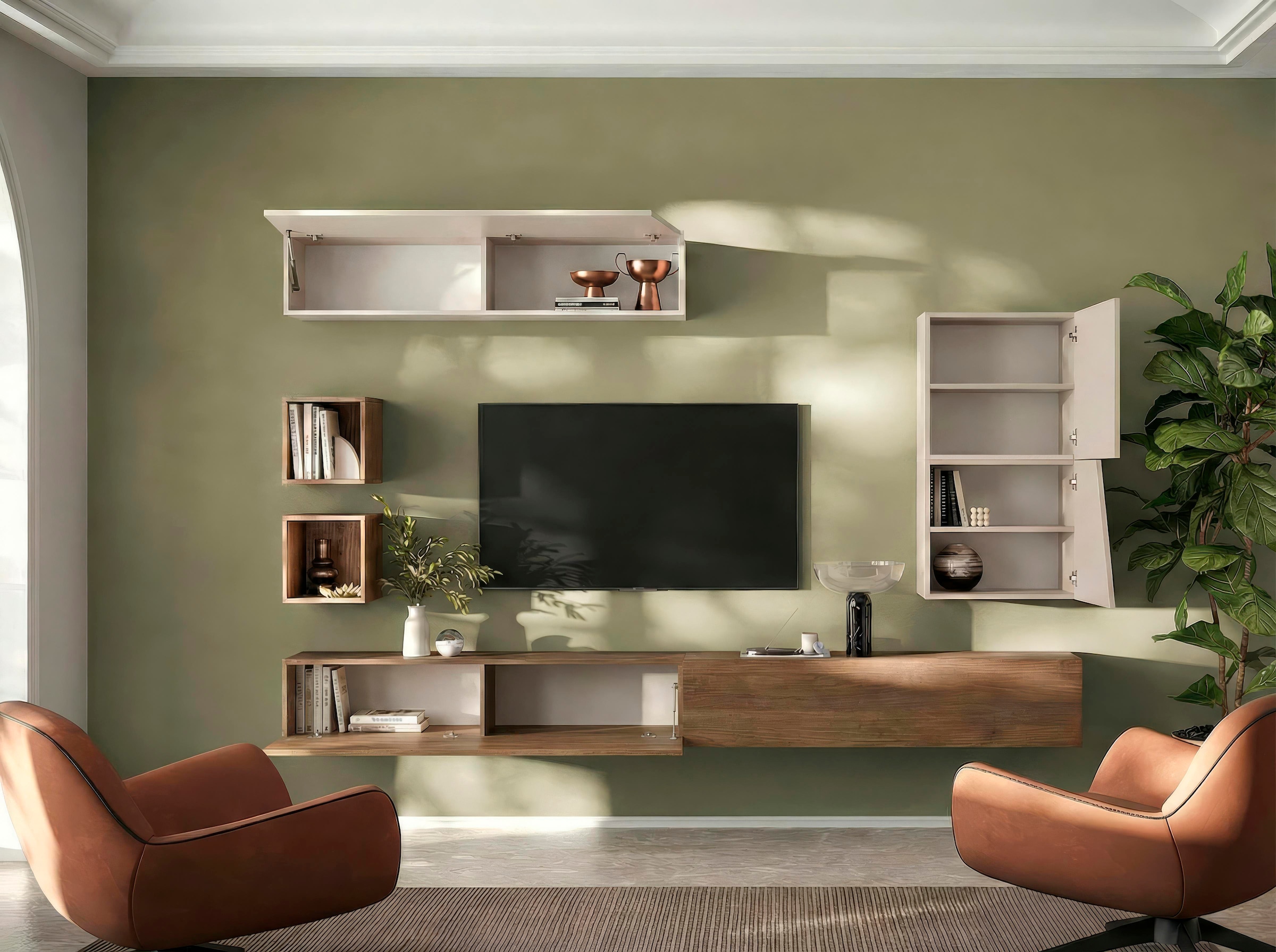 Home affaire Wohnwand »Infinity, 6tlg. Breite 276 cm, moderne Mediawand« 6 Stk. tlg.