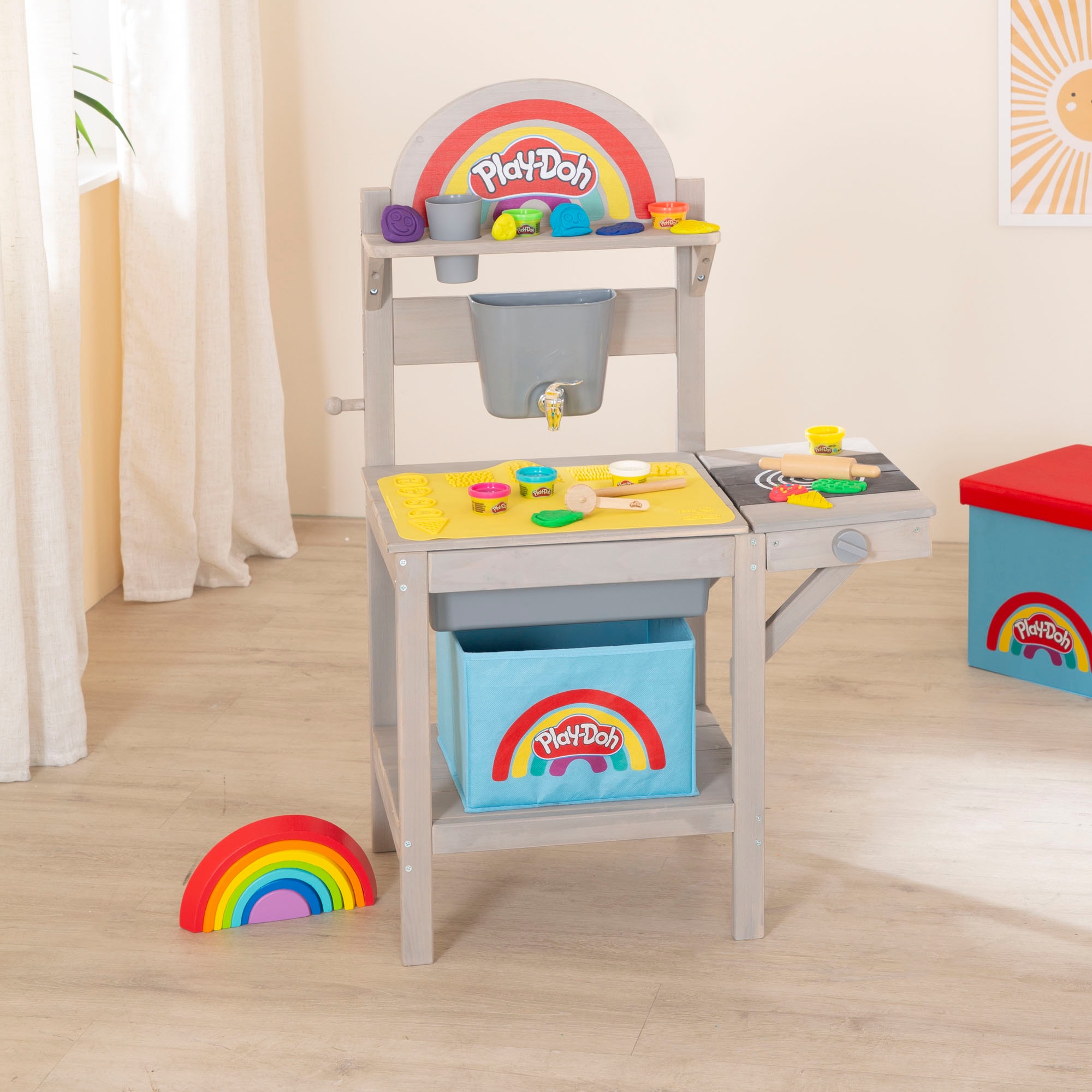 roba® Outdoor-Spielküche »Play-Doh«, inkl. Knete, 3D-Kreativmatte; FSC® - schützt Wald - weltweit