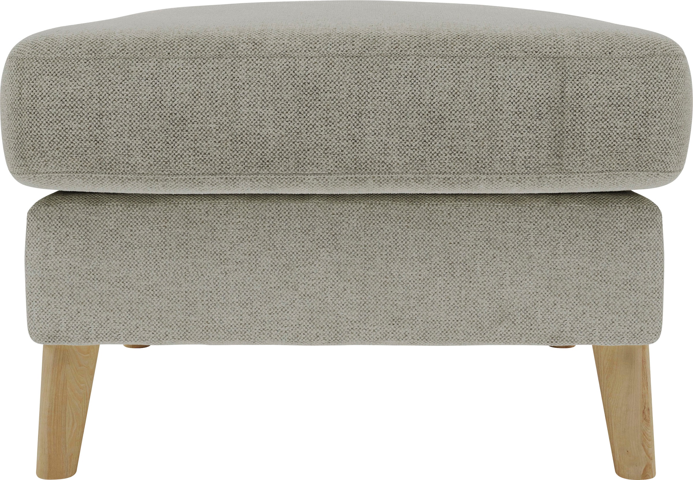 Home affaire Polsterhocker »MARSEILLE« Massivholzbeine Eiche, Landhausstil, Wellenunterfederung