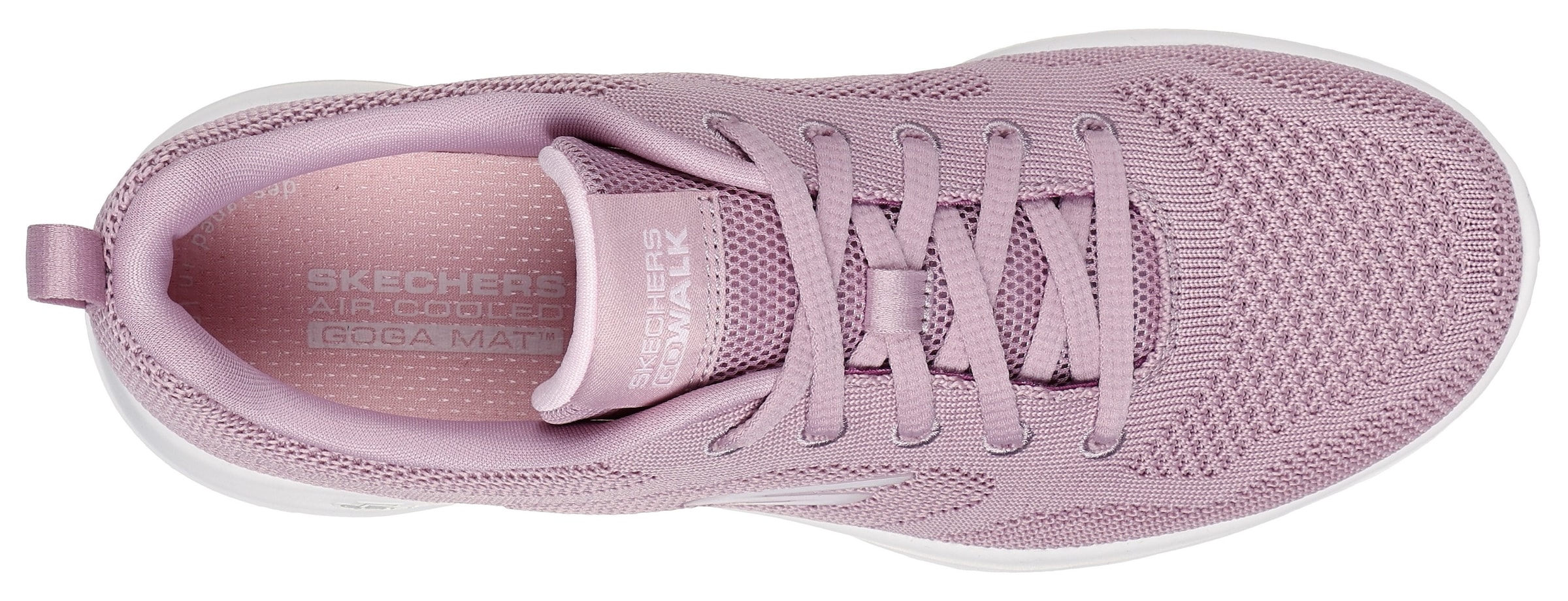 Skechers Sneaker »GO WALK JOY-VIOLET«, Trainingsschuh, Schnürschuh mit Goga Mat Technologie