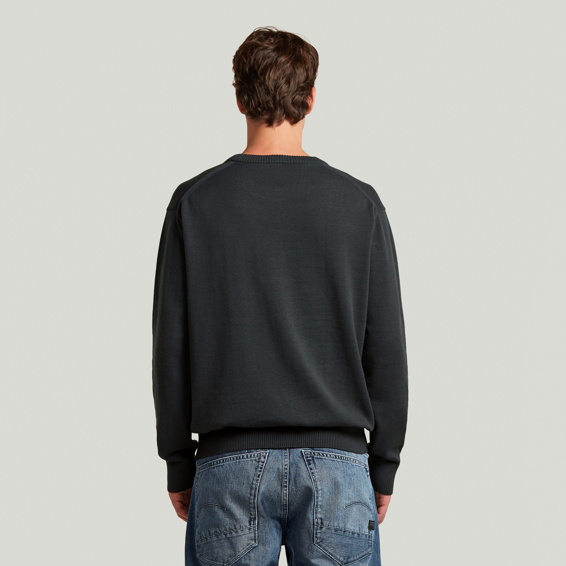 G-STAR Strickpullover »Core refined r knit« mit gerippten Abschlüssen, Baumwollmix