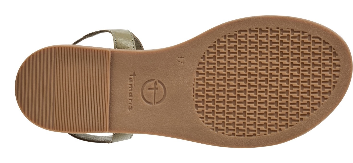 Tamaris Riemchensandale, Sandalette, Sommerschuh mit Riemchen in Flechtoptik