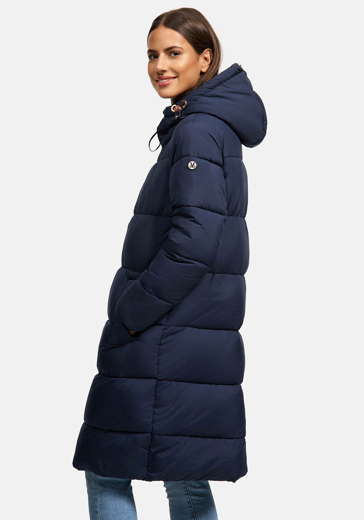 Marikoo Winterjacke »Marikoo Nomadiaa lange Damen Winterjacke N024«