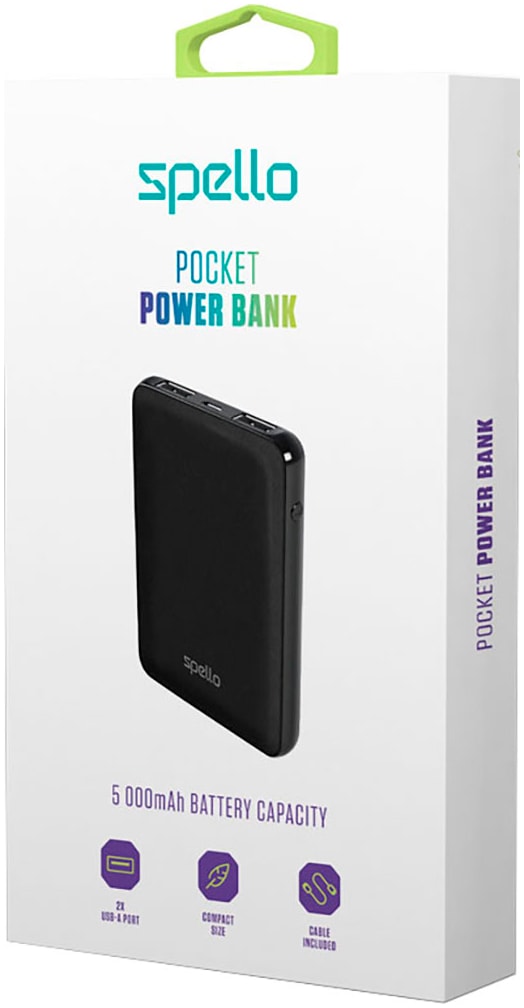 Epico Powerbank »Spello Pocket 5.000mAh 2x USB-A«, 5000 mAh