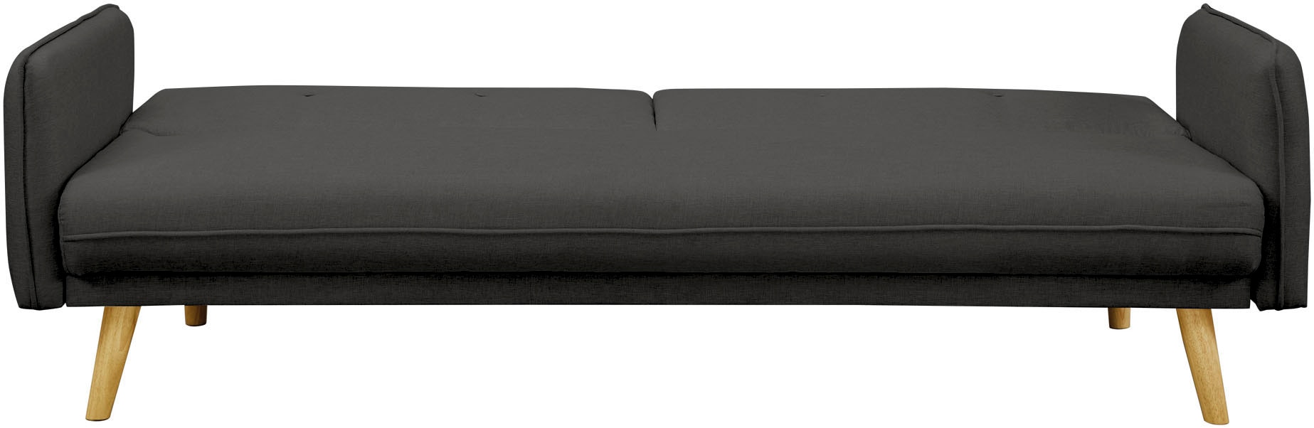 SalesFever Schlafsofa »Linköping, 3-Stizer, Sofa«, mit Knopfheftung im Rücken und Schlaffunktion, Breite 188 cm