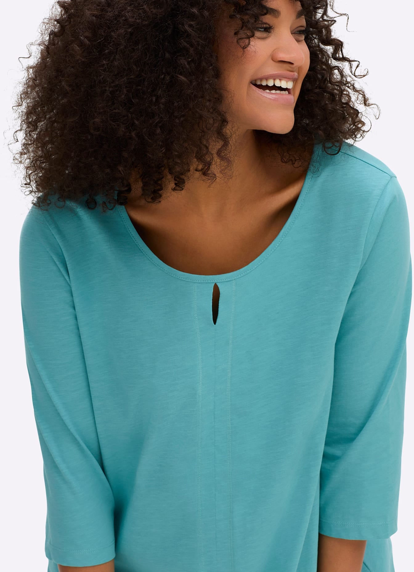 Sheego 3/4-Arm-Shirt »3/4-Arm-Shirt«, (1 tlg.)