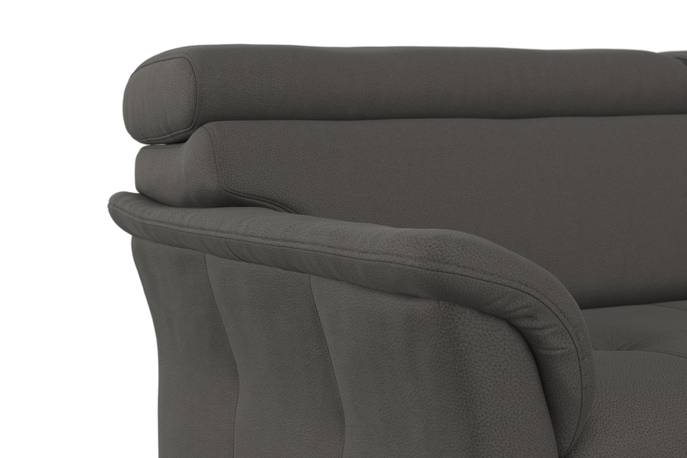 sit&more Ecksofa »Marano L-Form«, inklusive Kopfteilverstellung, wahlweise mit Bettfunktion, Bettkasten
