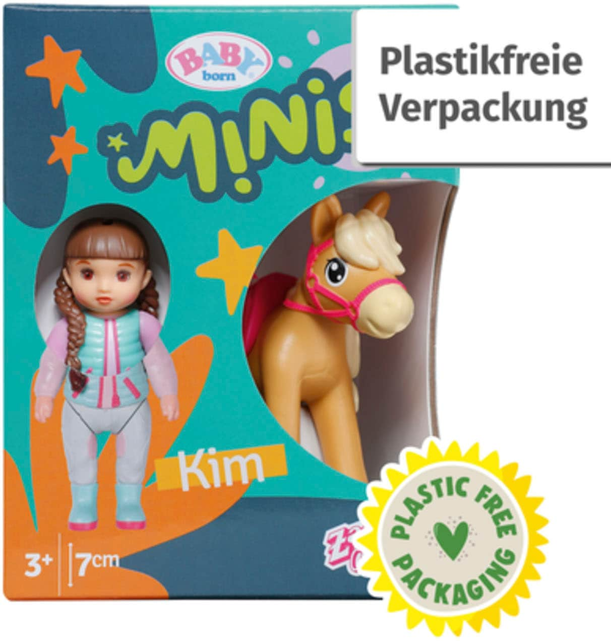 Baby Born Minipuppe »Baby born® Minis Spielset Horse Fun«, inklusive Baby born® Mini Puppe