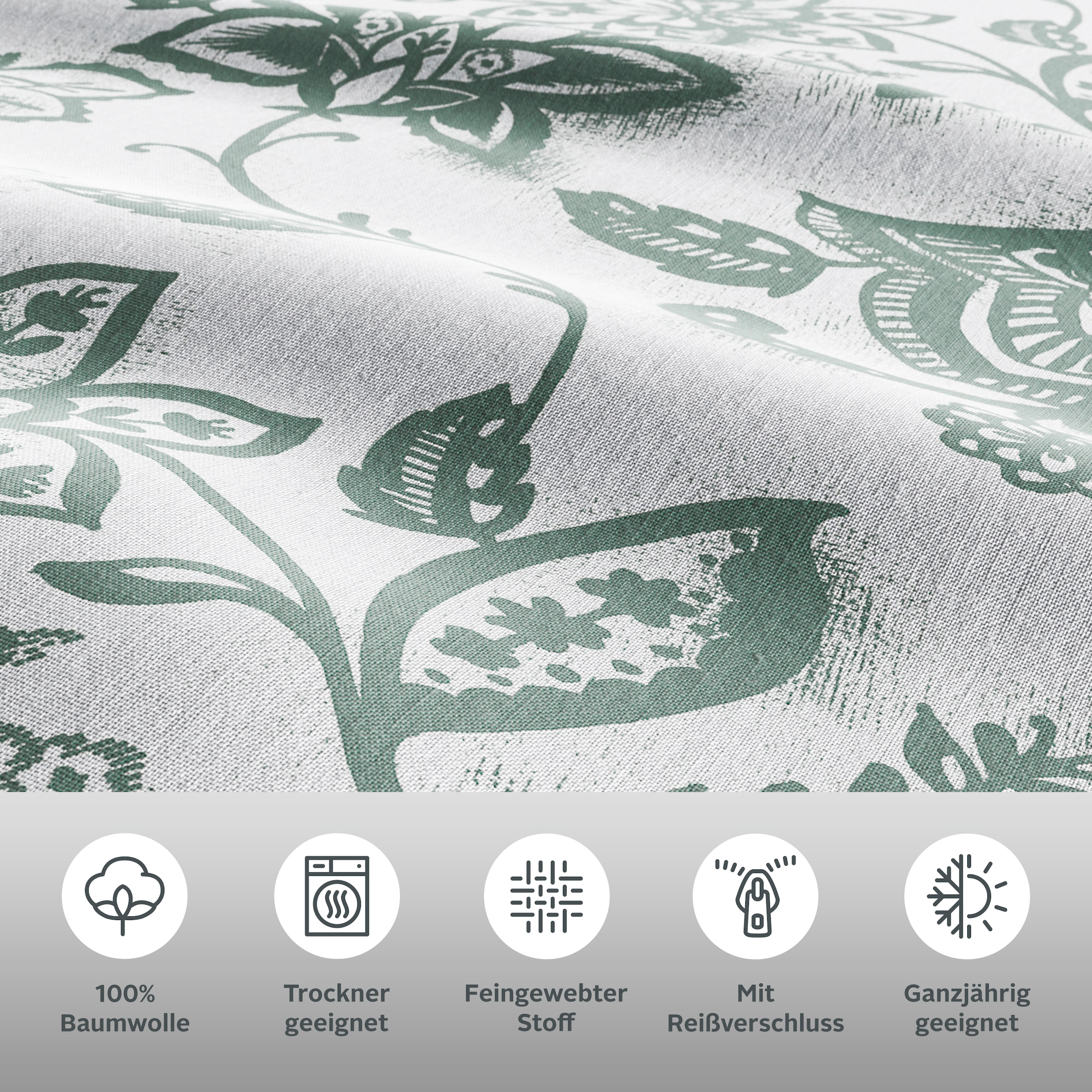 andas Bettwäsche »Nordby«, Bettwäsche aus Baumwolle, skandinavisches Design, ab Größe 135x200 cm