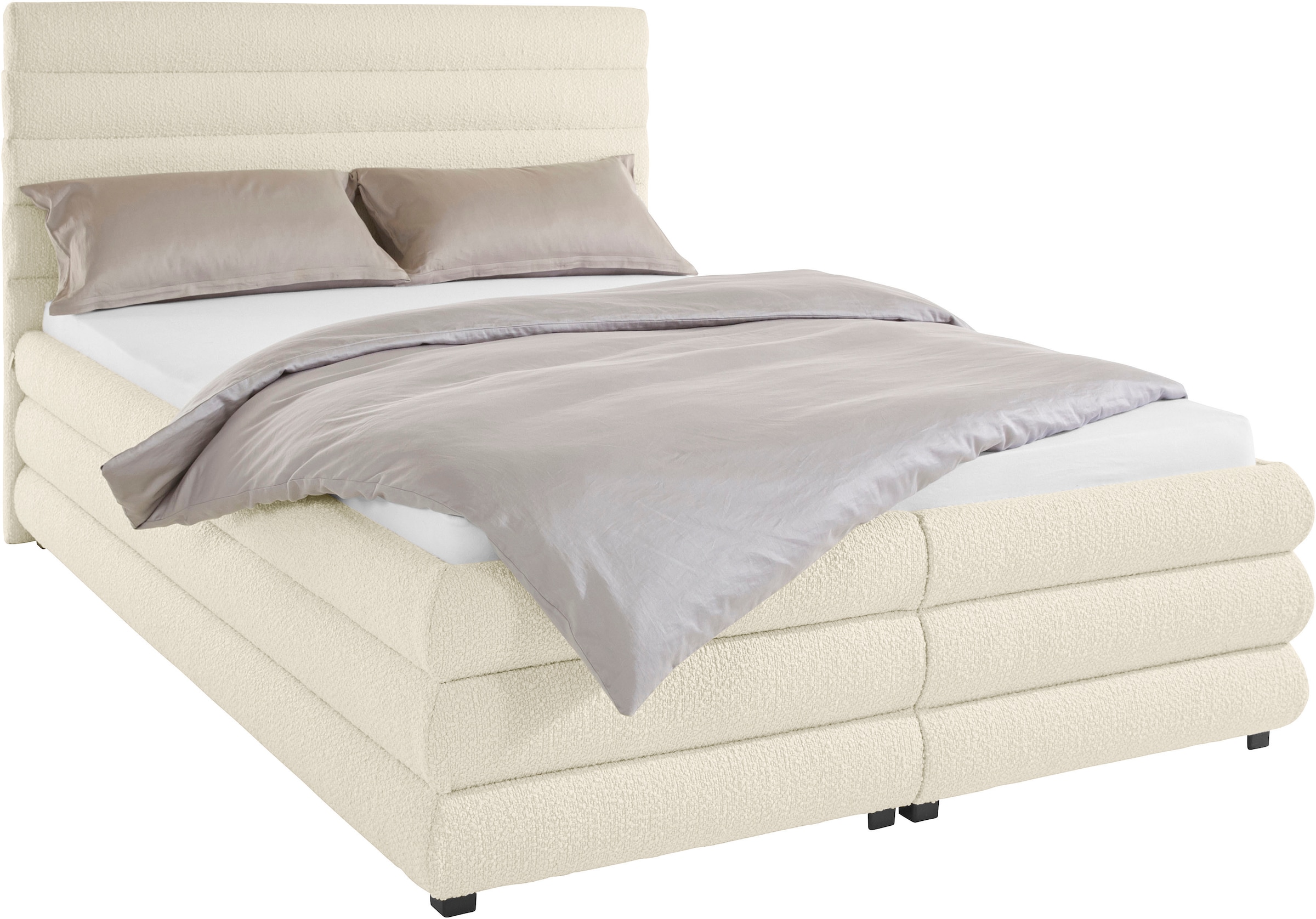 LeGer Home by Lena Gercke Polsterbett »Maylis Bouclé« wahlweise mit und ohne Matratze und Lattenrost, auch in 200cm Breite