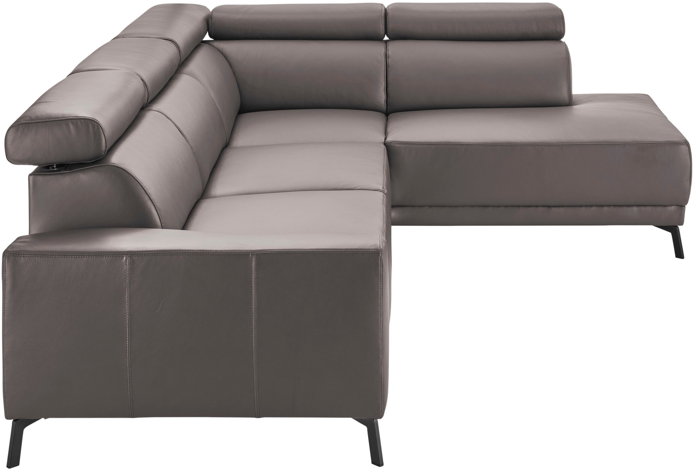 3C Candy Ecksofa »Greve modern und bequem, inkl. manueller Kopfteilverstellung, L-Form« wahlweise mit motorischem Sitzvorzug