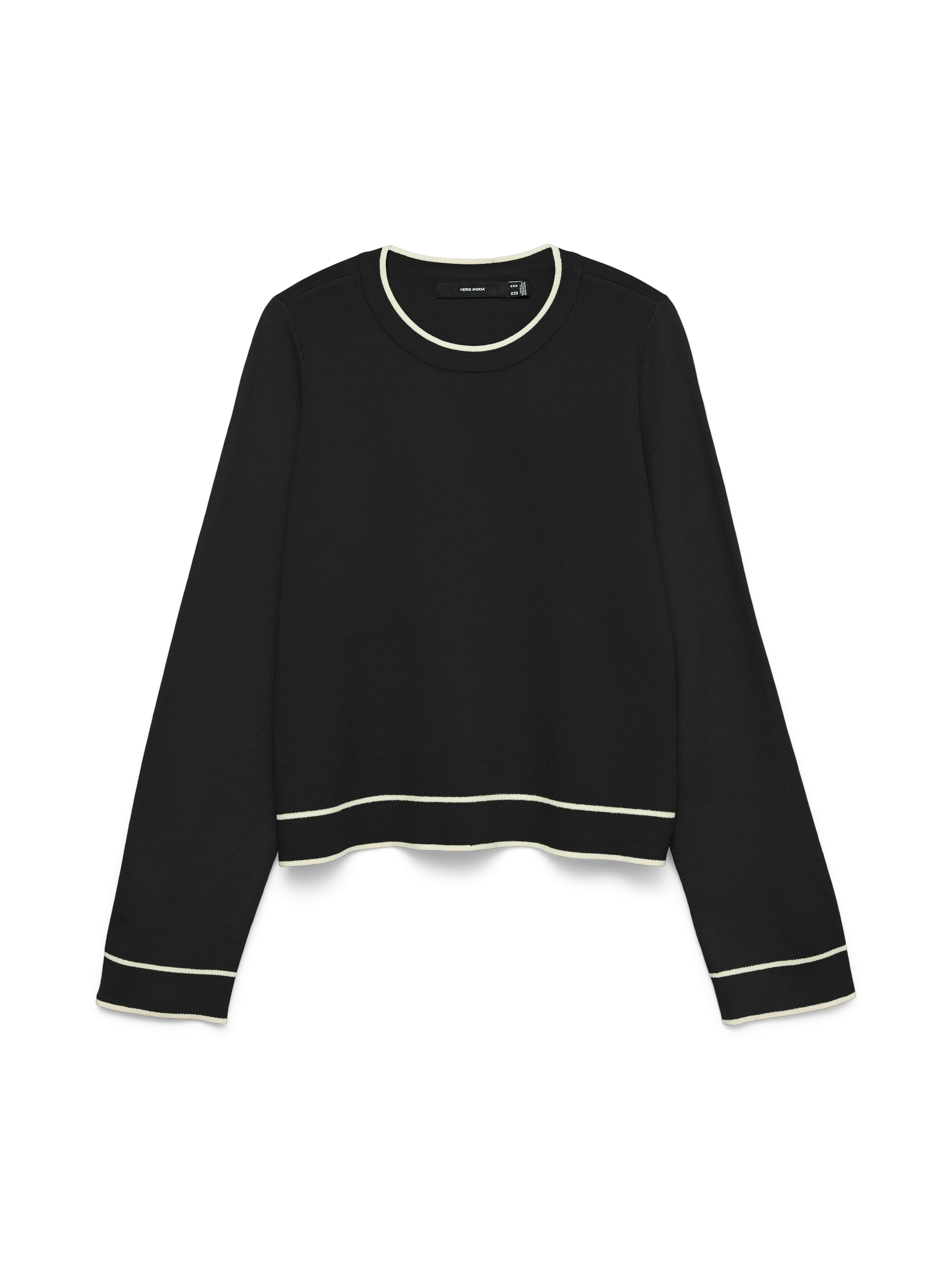 Vero Moda Strickpullover »VMGOLD LS O-NECK DOUBLE CONTRAST PULL«