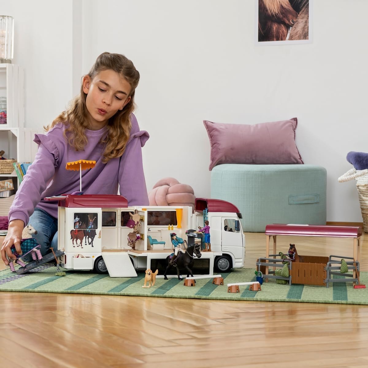 Schleich® Spielwelt »HORSE CLUB, Pferdetransporter (42619)« Made in Europe