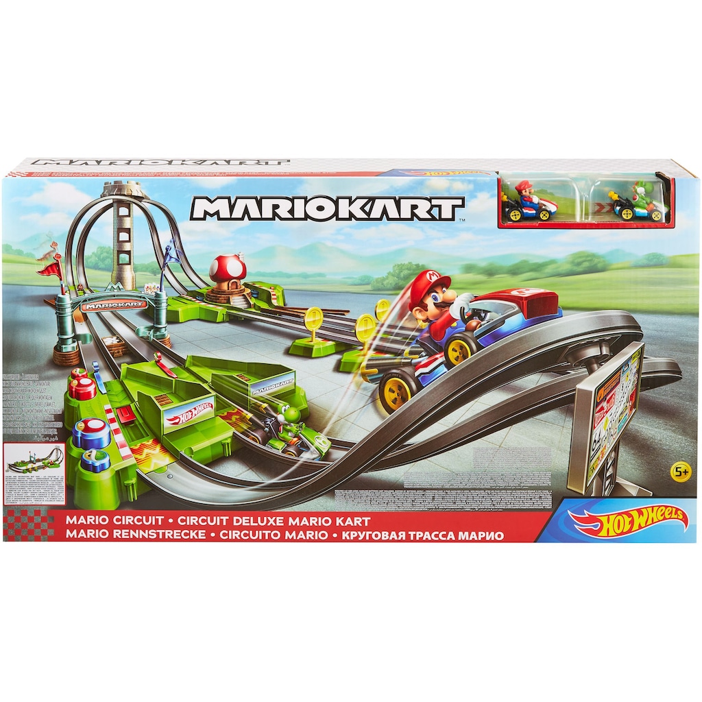 Hot Wheels Autorennbahn »Mario Kart Mario Rundkurs Trackset«