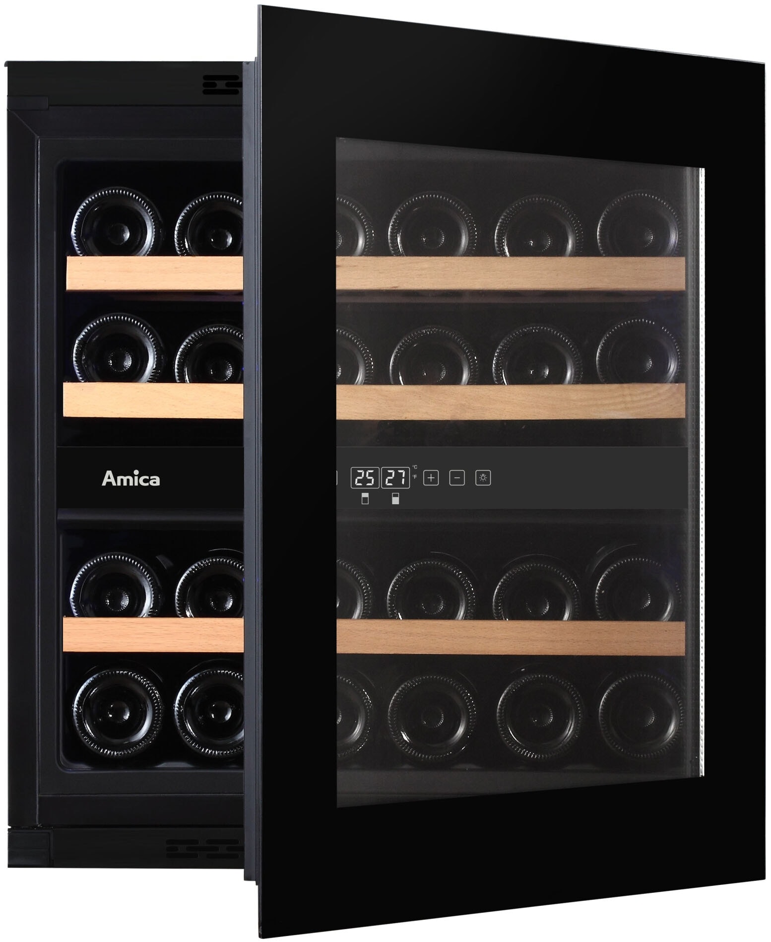 Amica Einbauweinkühlschrank »WK 341 215 S«, für 26 St. Standardflaschen á 075l