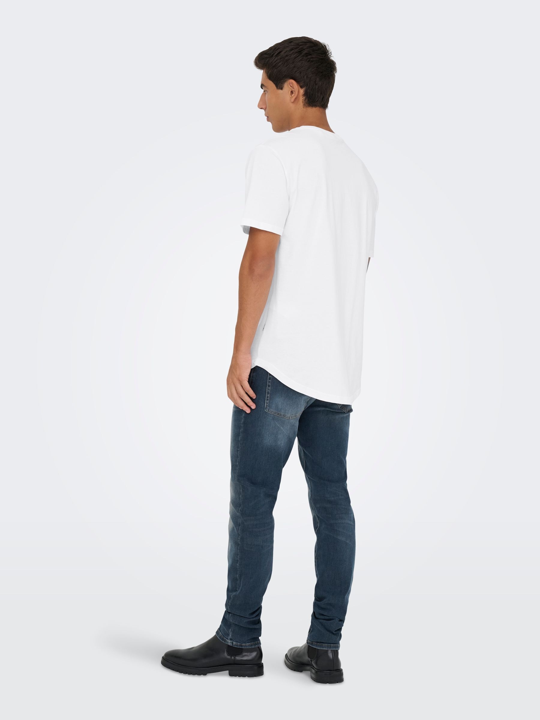 ONLY & SONS Rundhalsshirt »ONSMATT LONGY SS TEE 3-PACK« Packung, 3 Stk.