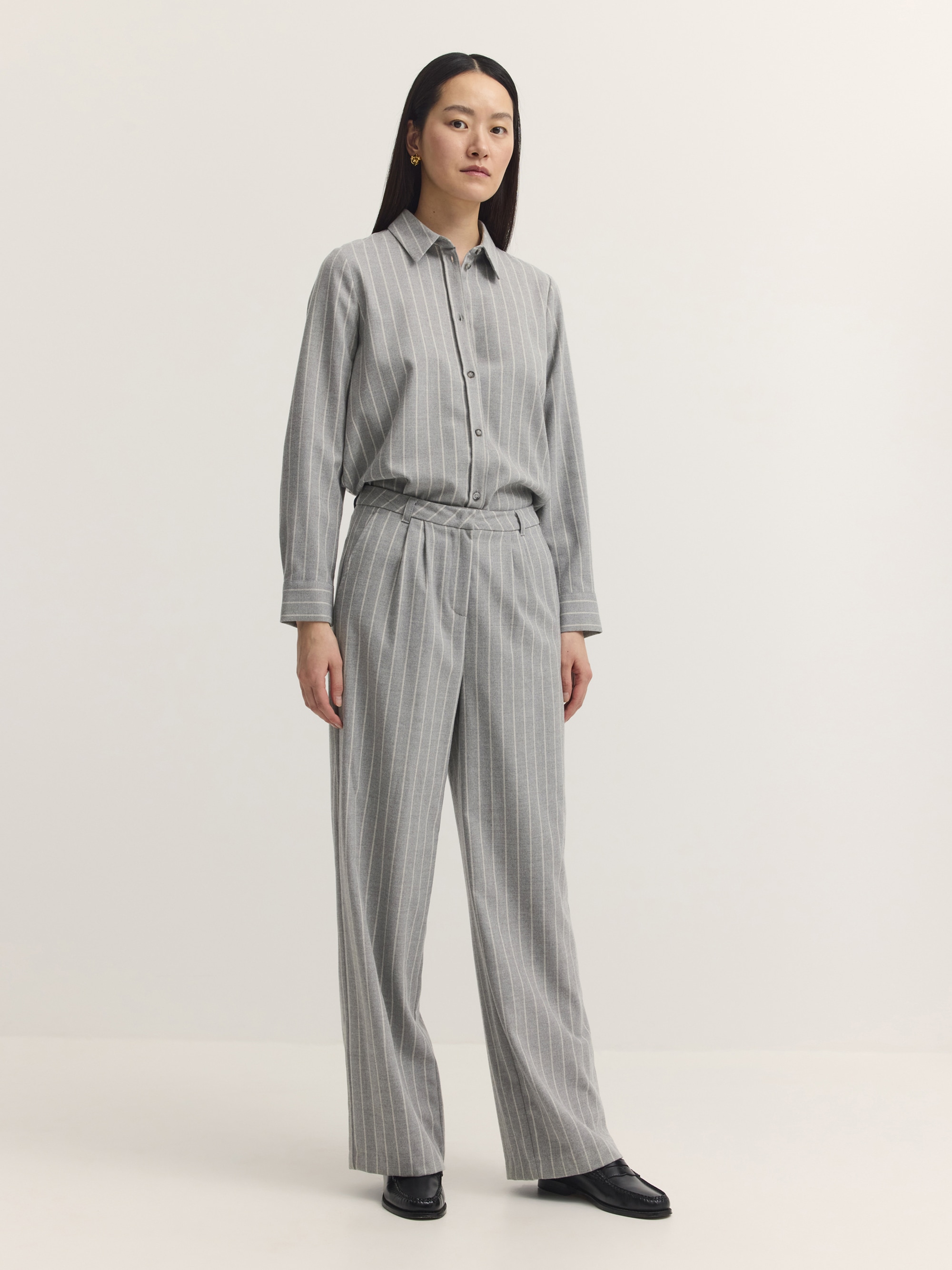 bugatti Stoffhose »Modern Fit«  Modern Fit Bundfaltenhose Gestreift