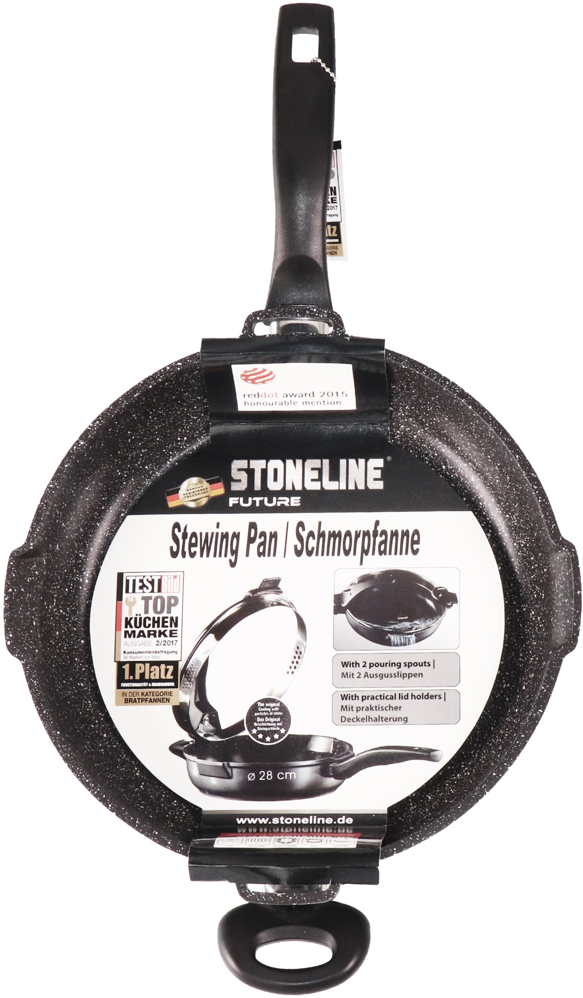 STONELINE Schmorpfanne »Future«, Aluminium, (1 tlg.), STONELINE®-Antihaftbeschichtung, Induktion, Lieferung ohne Deckel