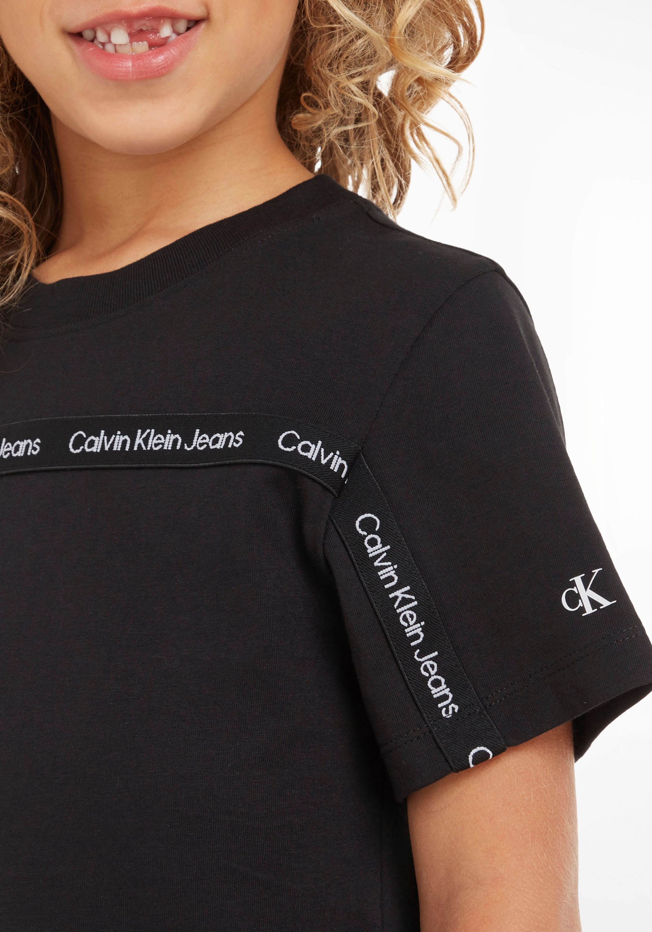 bei Klein T-Shirt »CKJ Calvin T-SHIRT«, TAPE für Jeans ♕ LOGO Jungen