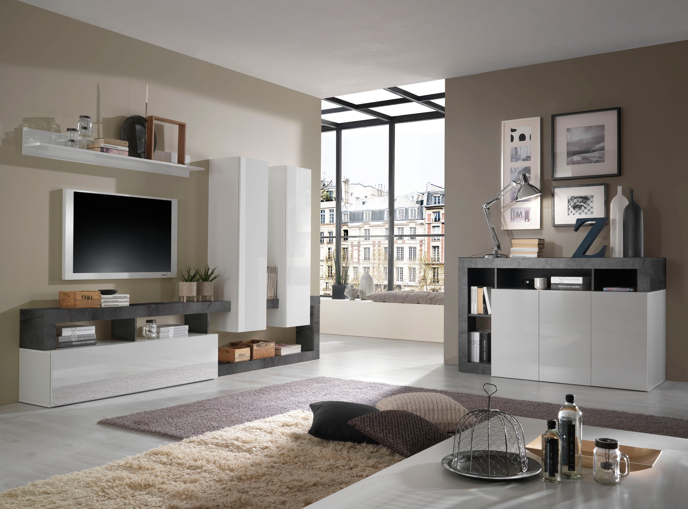 INOSIGN Wohnwand »Hamburg« Set, 4 Stk. tlg.