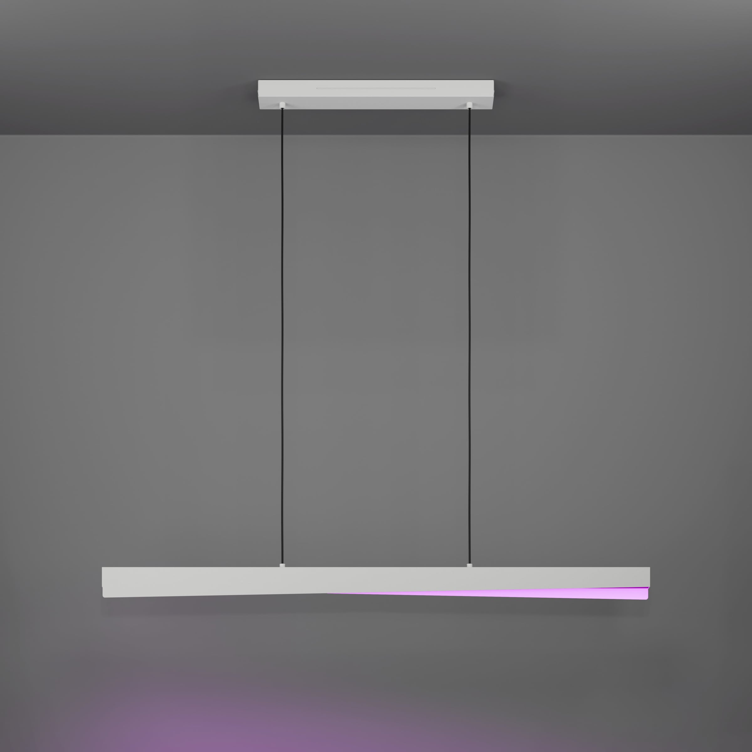 EGLO Hängeleuchte »BOLOGNANO-Z Pendellampe - Alu, Stahl - LED - 19W - IP20« LED-Modul 1 Stk. Kaltweiß | Neutralweiß | RGB | Warmweiß Hängelampe, Deckenlampe, Wohnzimmer, Esszimmer, L117 x B7 x H110 cm