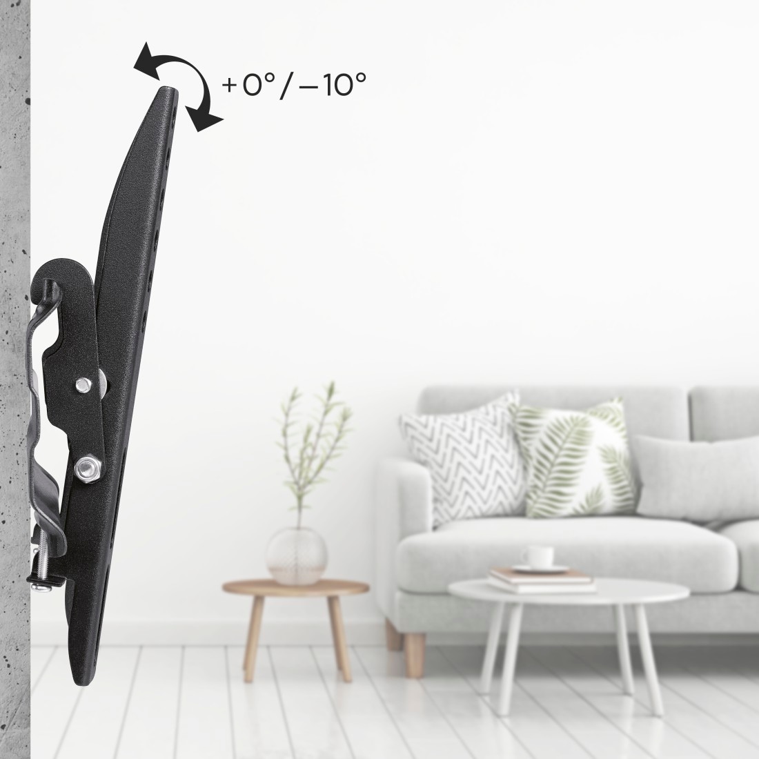 Hama TV-Wandhalterung »Wandhalterung (neigbar, 19"-48", VESA  200x200)« bis 122 cm Zoll
