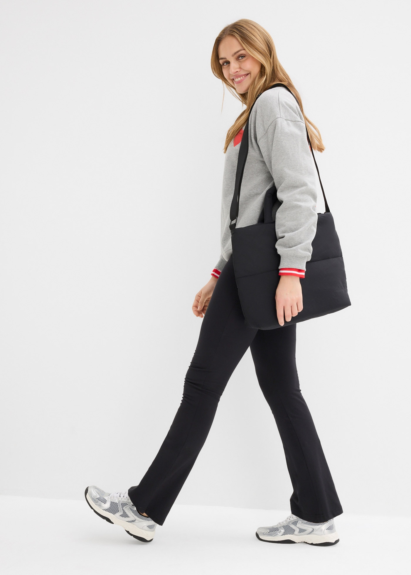 bonprix Leggings  aus Baumwolle, mit Elasthan-Anteil, Slim Fit Passform