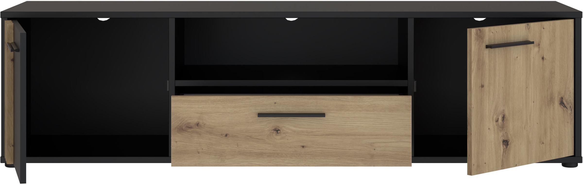 FORTE Lowboard »Cardigan TV-Board, TV-Schrank«, TV-Board, 2 farbig, Stauraum Kabelführung