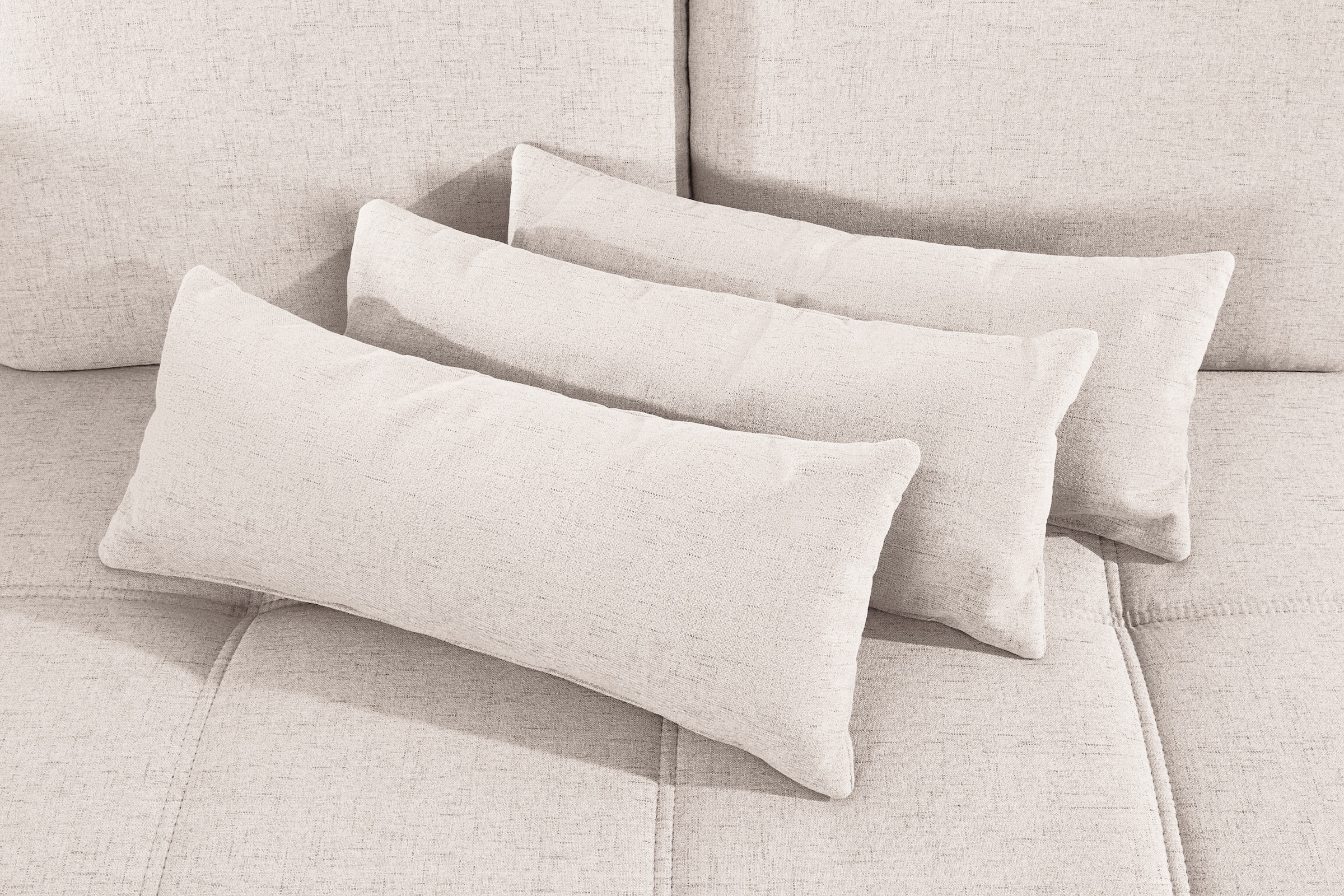 Places of Style Wohnlandschaft »Costello U-Form, mit Sitztiefenverstellung, Armteilverstellung und«, 3 Nierenkissen, optional Bettfunktion und Bettkasten