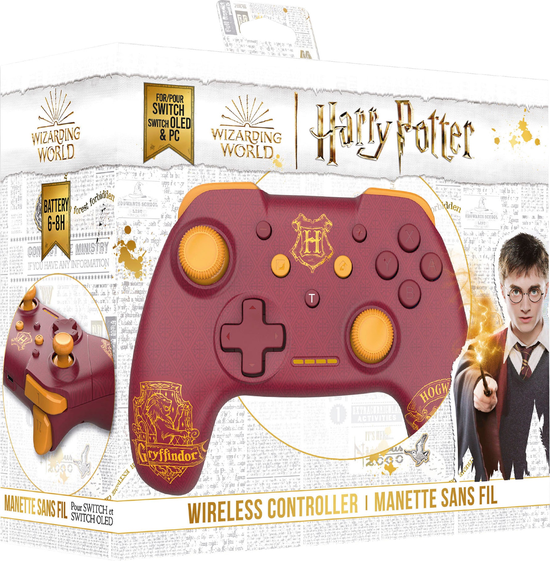 Freaks and Geeks Nintendo-Controller »Harry Potter Gryffindor Wireless«