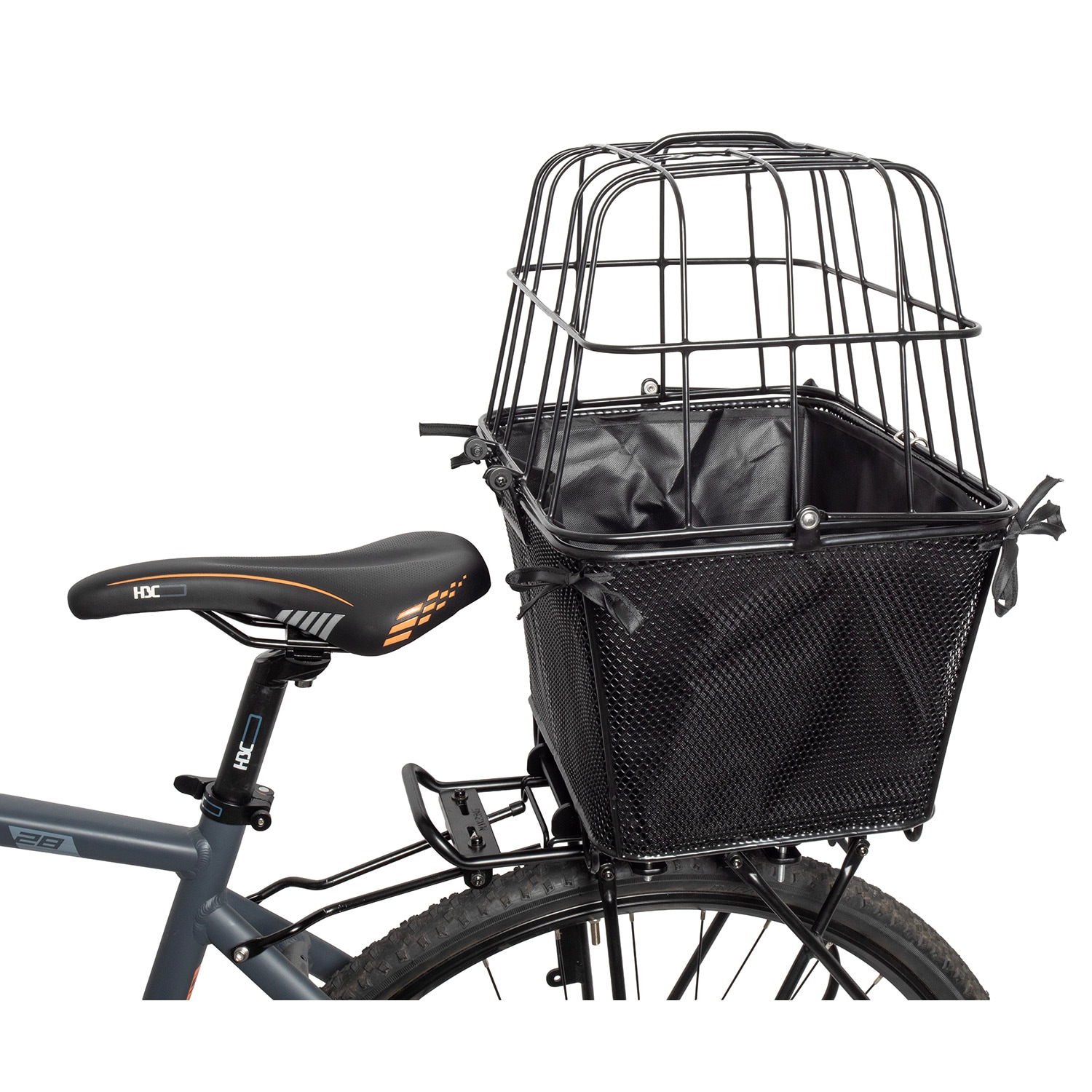 M-Wave Fahrradkorb »M-WAVE Transporter One-Snap Pet Gepäckträgerkorb«
