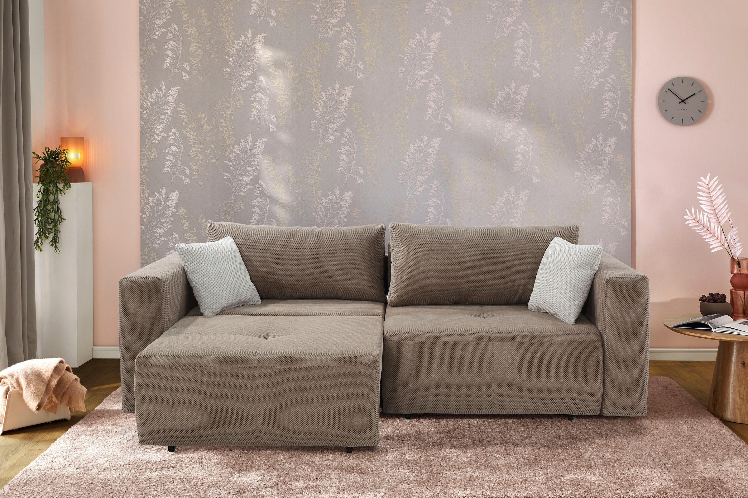 Jockenhöfer Gruppe Big-Sofa »Relax«, Gästebettfunktion, Bettkasten, Sitzelemente einzeln ausziehbar