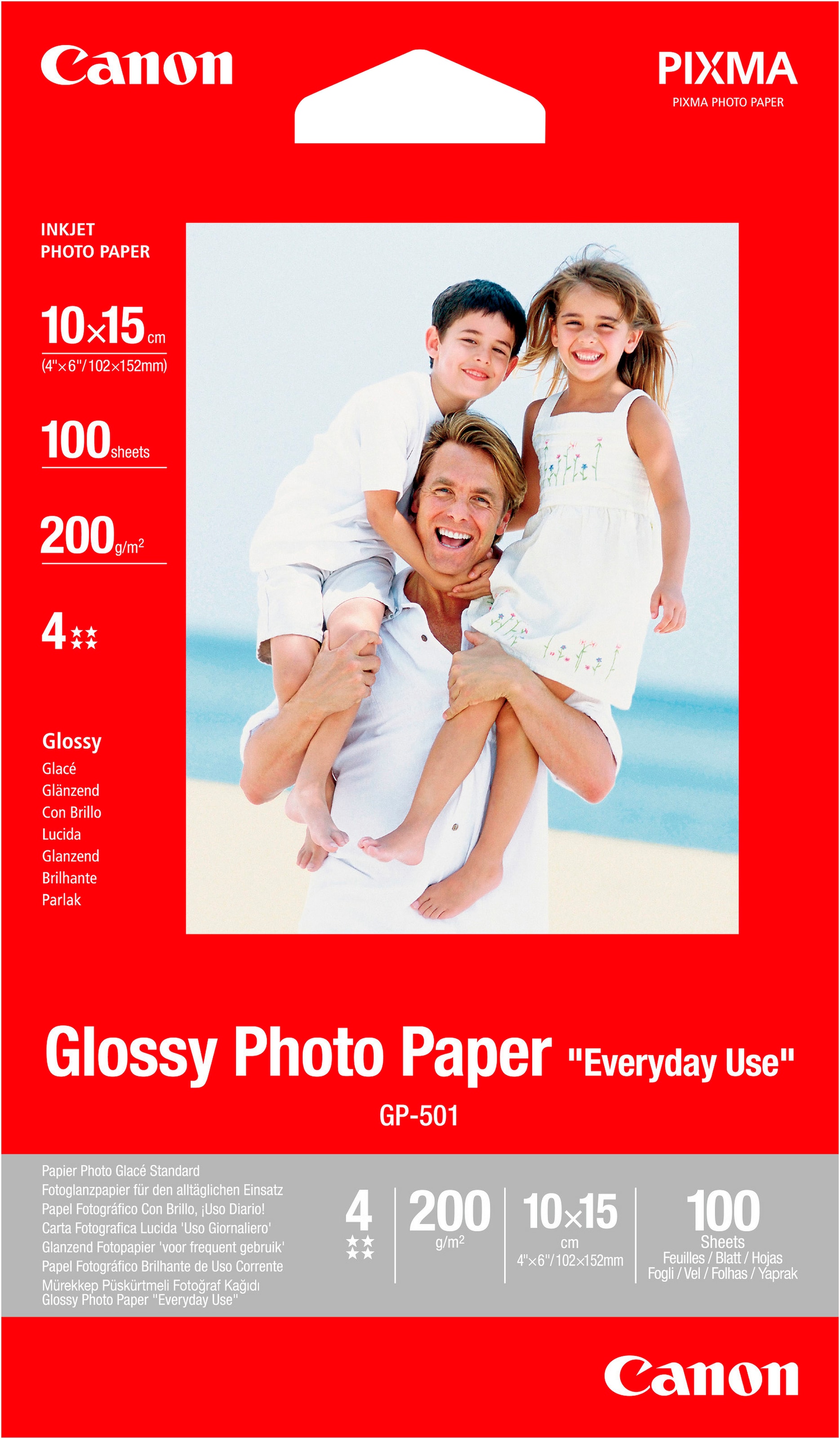 Canon Fotopapier »GP-501 10x15 cm - 100 Blatt«, 10 x 15 cm