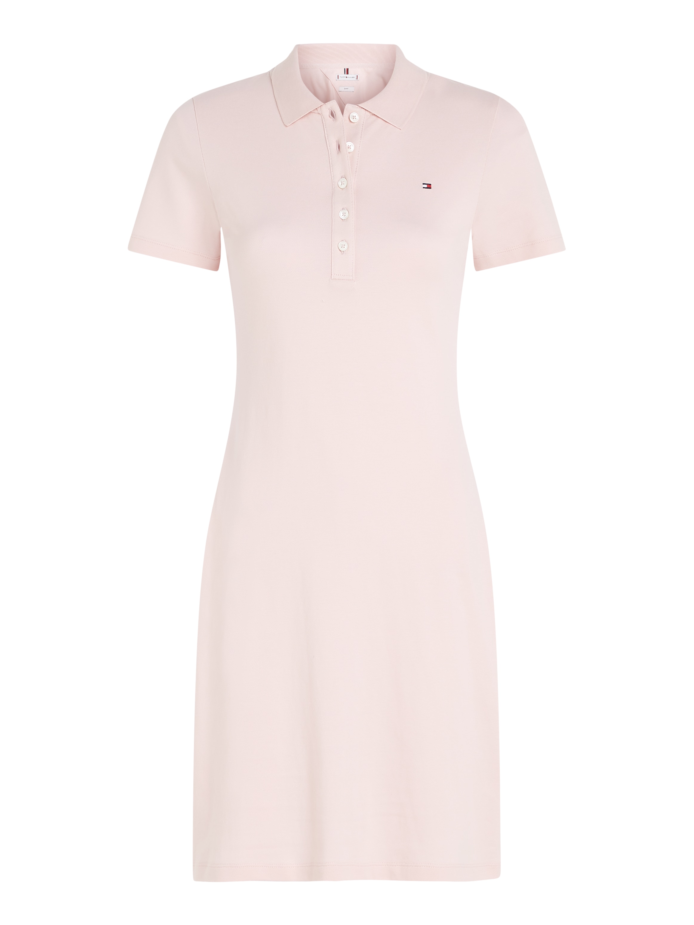 Tommy Hilfiger Polokleid »1985 SLIM PIQUE POLO DRESS SS«, mit dezenter Tommy Hilfiger Logostickerei auf der Brust