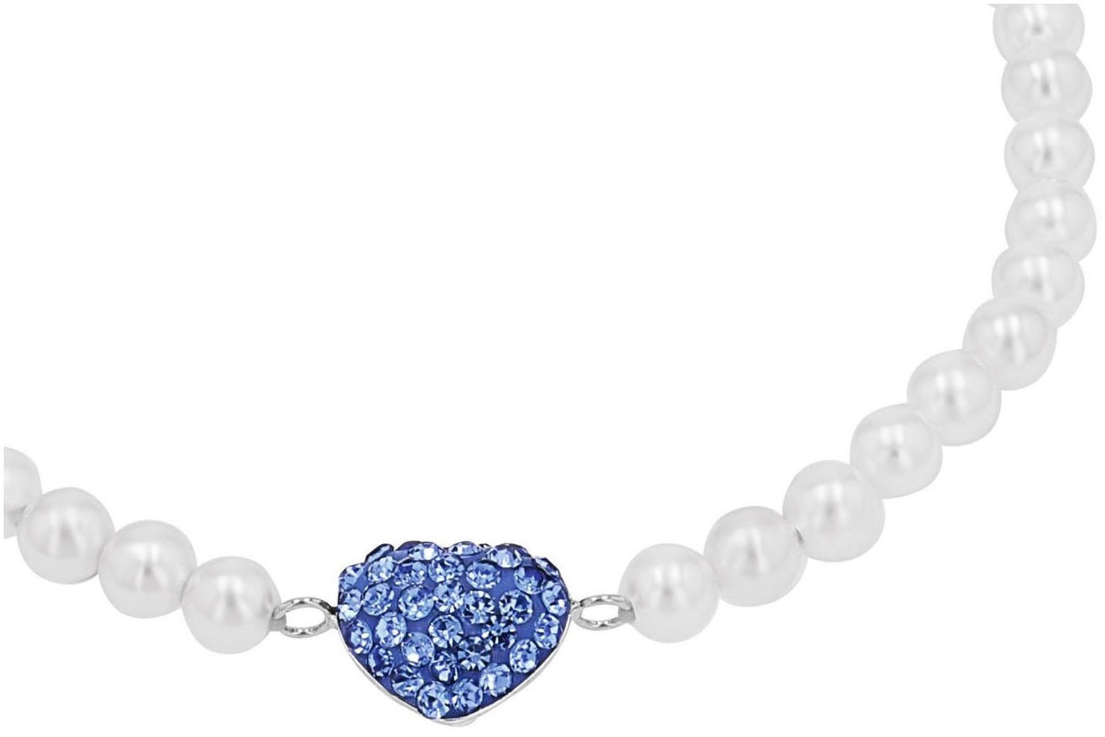 Amor Armband »Herz/Schleife, Trachtenschmuck, Volksfest« mit Kristallglas - mit Muschelkernperle