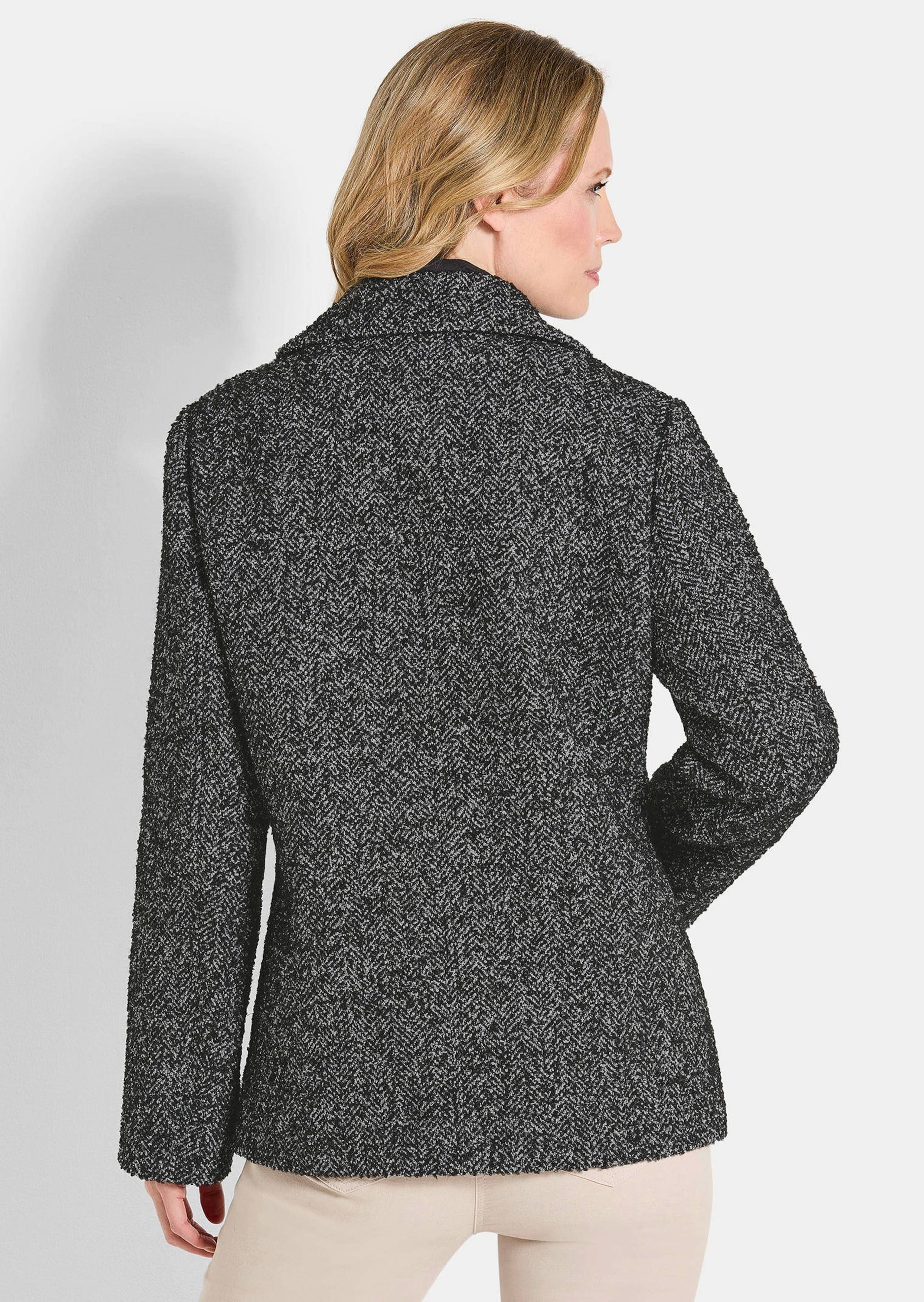 GOLDNER Kurzjacke »Jacke in 2-in-1-Optik mit Steppeinsatz«