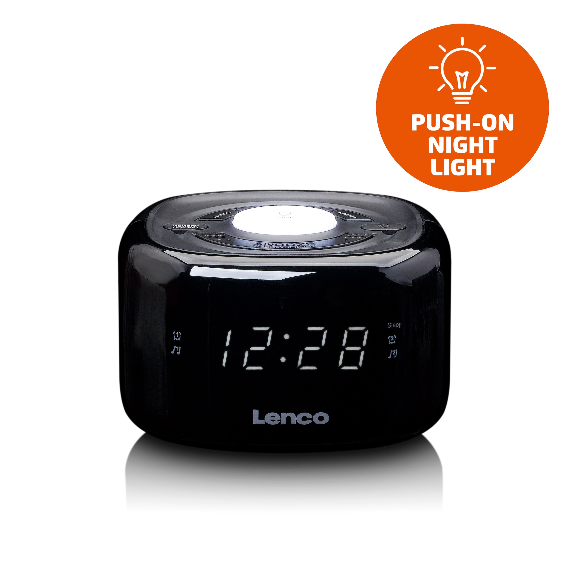 Lenco Uhrenradio »CR-12BK«