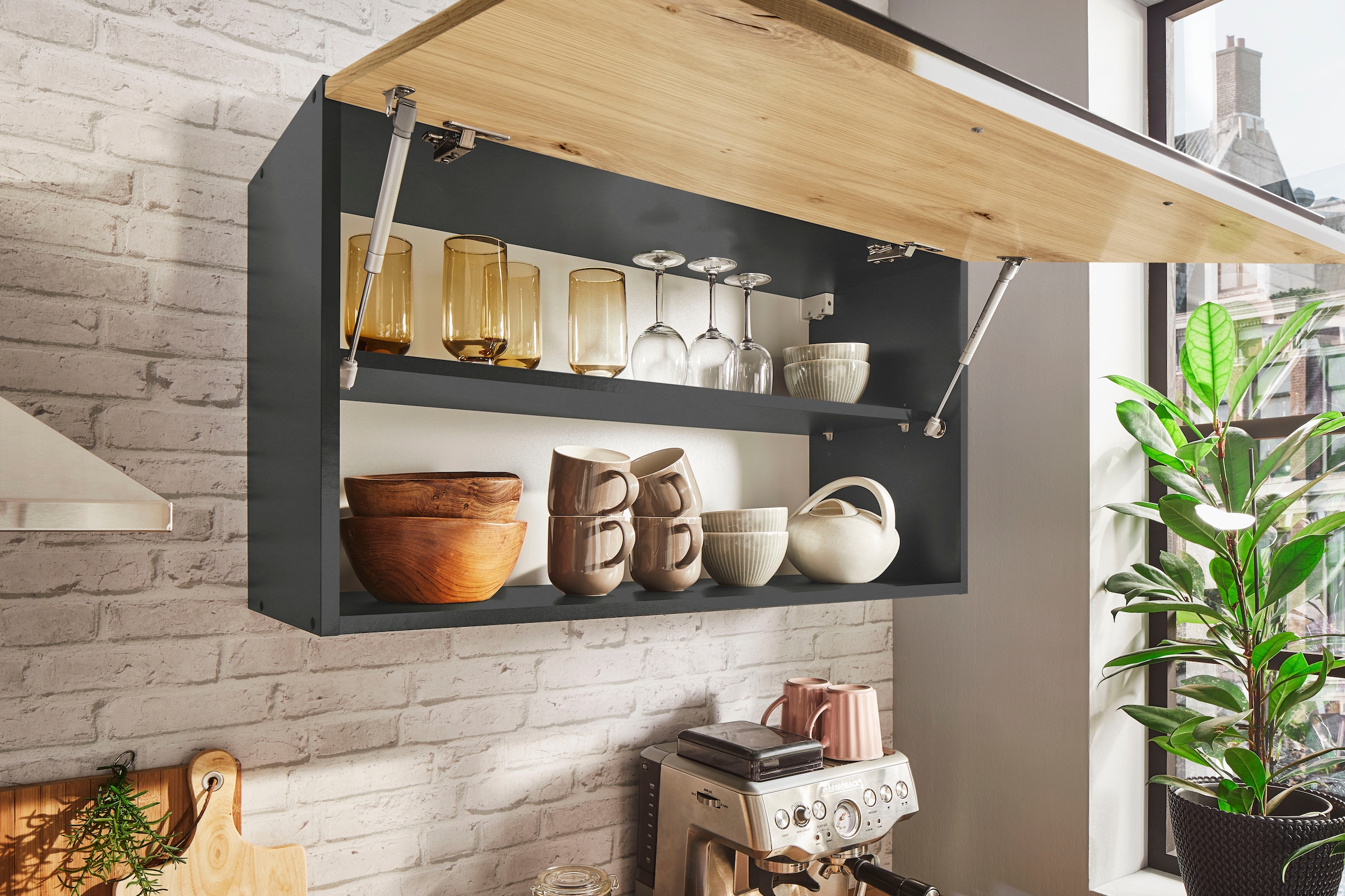 BASIC by Balculina Küchenzeile »Jazz«, Breite 260 cm, wahlweise mit E-Geräten