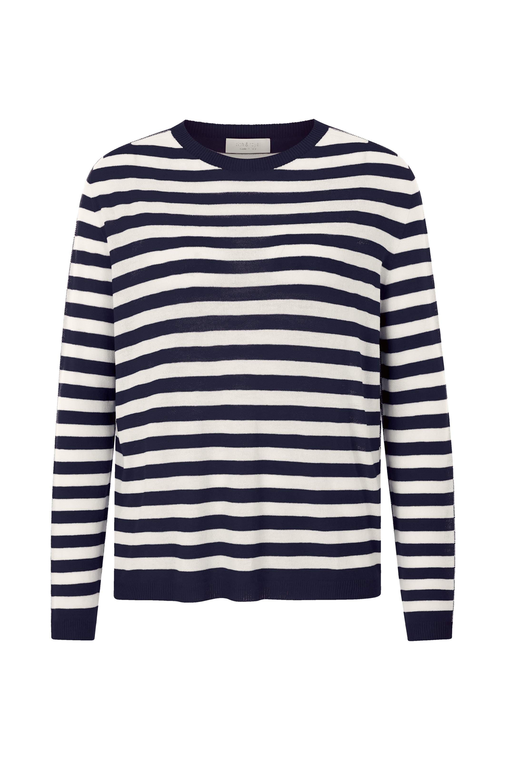 RICHROYAL Streifenpullover, Mit Markenlabel am Rücken