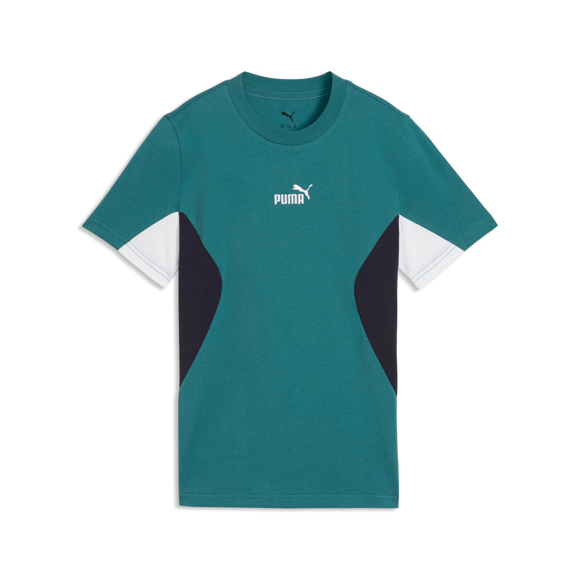 PUMA T-Shirt »ESS BLOCK TEE B« Regular Fit, Kurzarm, für Jugendliche, mit Rundhalsausschnitt