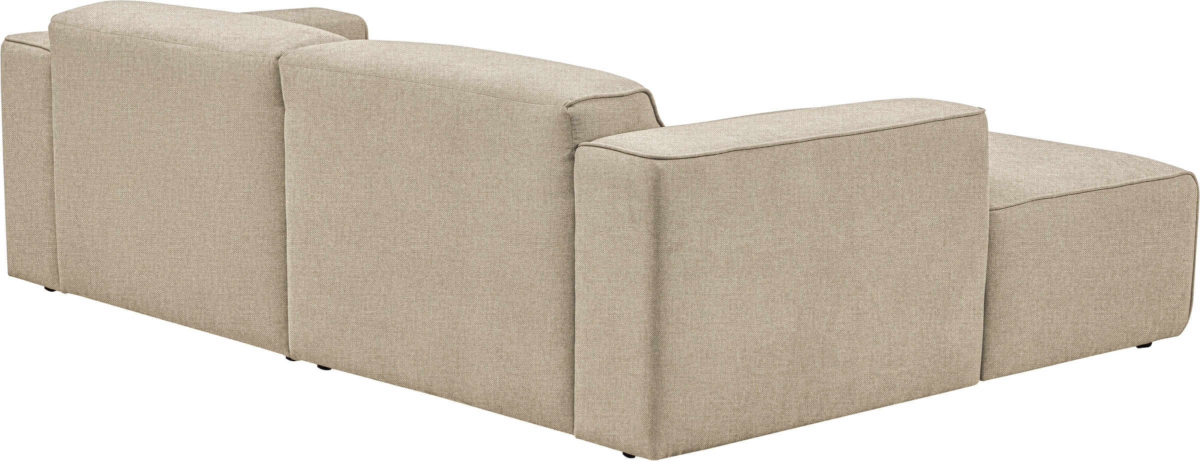 Home affaire Ecksofa »Noord mit Kedernaht, Breite 234 cm, L-Form« Cord, Struktur, Webstoff, mit Wellenunterfederung, Massivholzrahmen