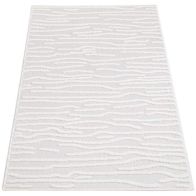 Carpet City Teppich »In-& Outdoorteppich Santorini 450, 3D-Effekt,  Gestreift«, rechteckig, Wetterfest & UV-beständig für Terrasse, Balkon,  Küche, Flur