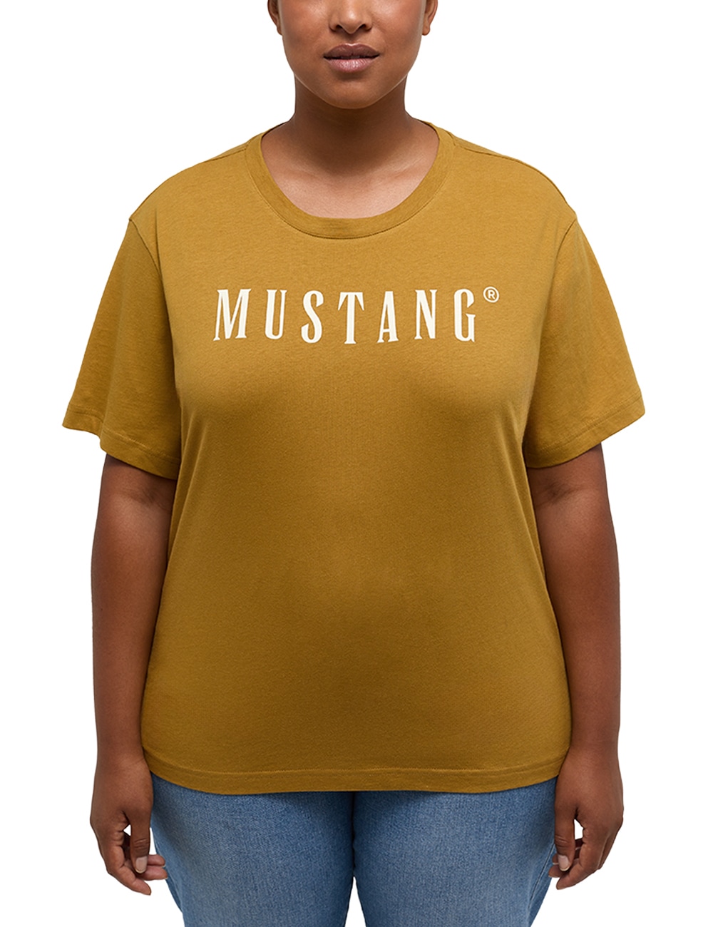 MUSTANG Kurzarmshirt »Mustang T-Shirt« ♕ bei