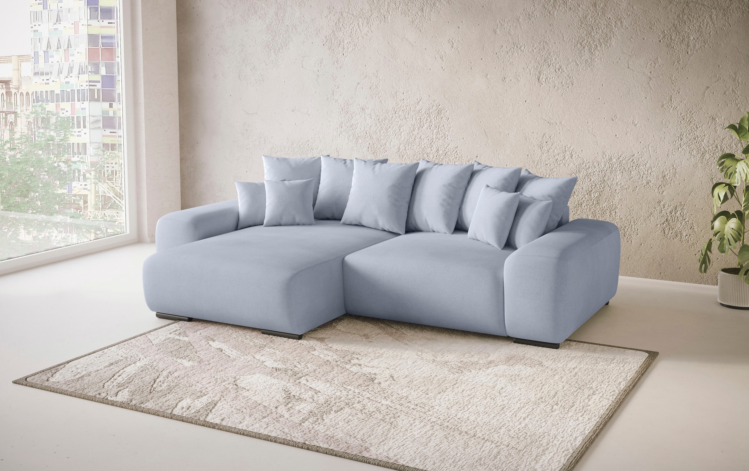 Mr. Couch Polsterecke »Sundance II«, Dauerschläfer mit EasyBett-Schlaffunktion, Bettkasten