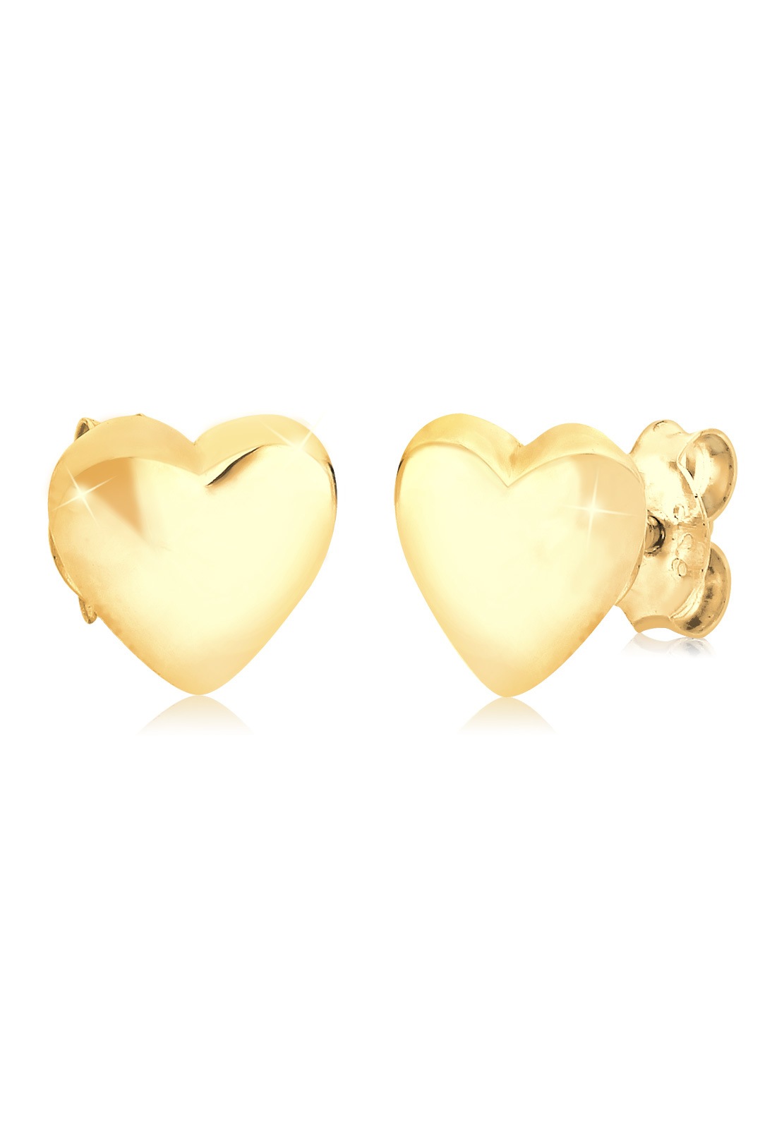 Elli Paar Ohrstecker »Ohrringe Herz Liebe Basic Filigran 925 Sterling Silber«