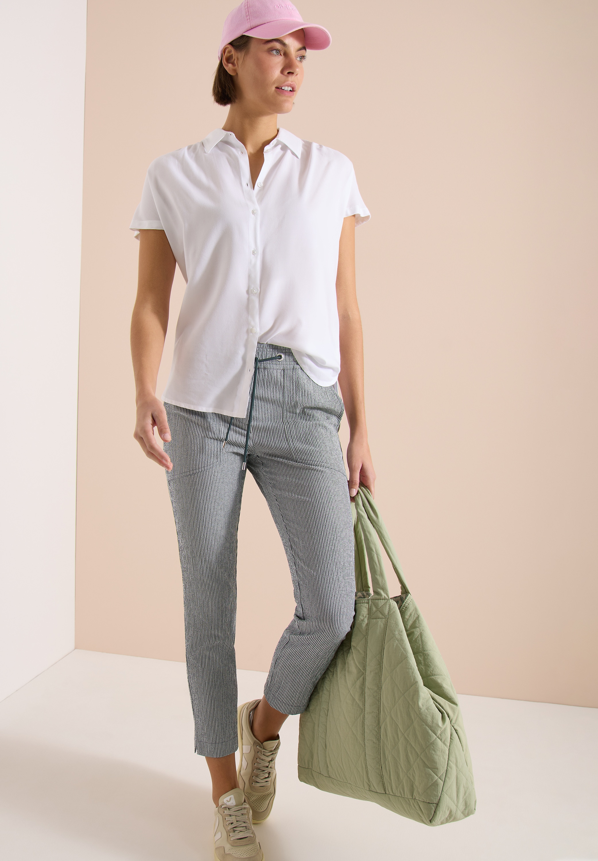 Cecil Schlupfhose »Style Tracey«  Seersucker Hose