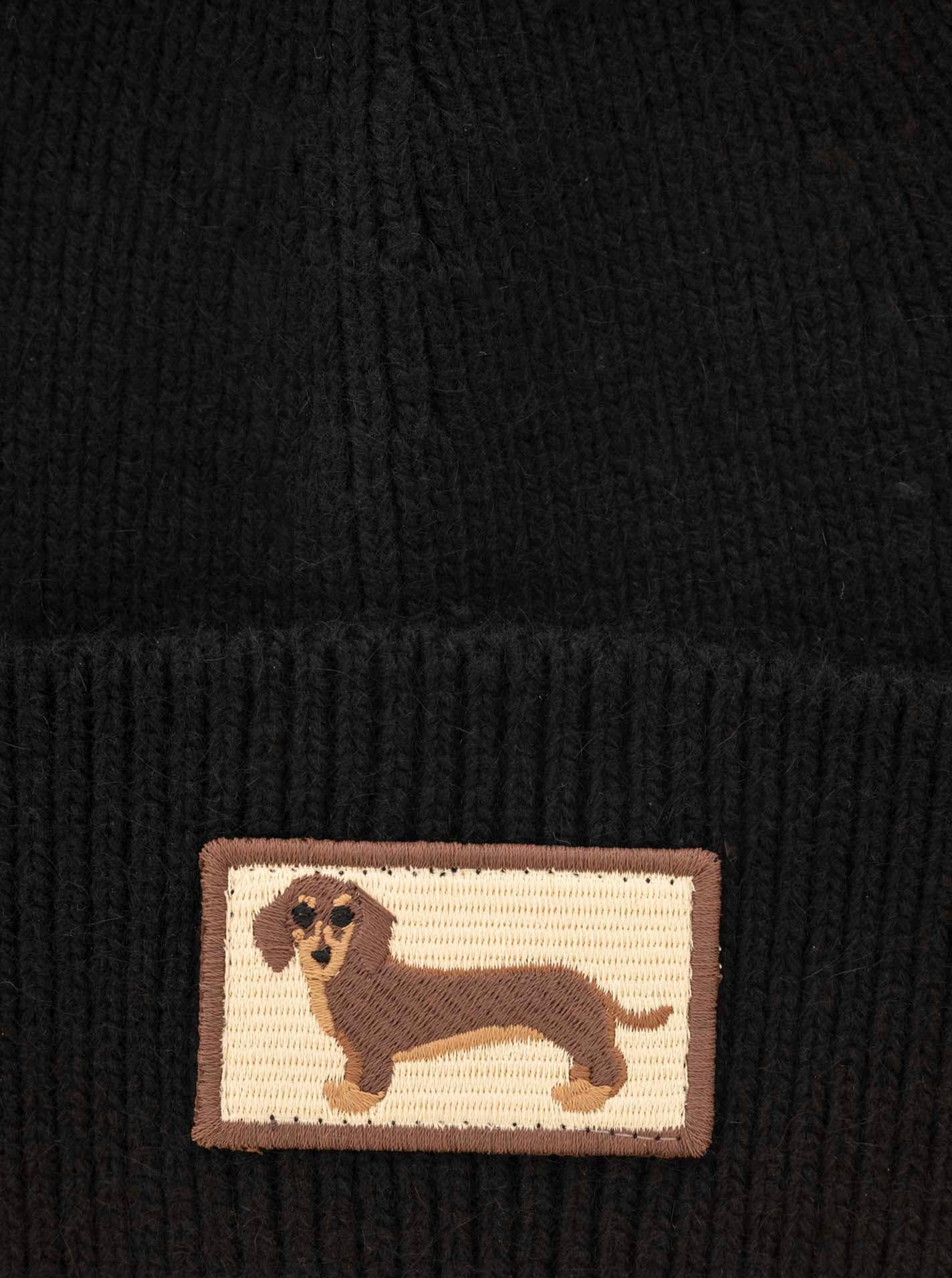 Zwillingsherz Beanie »"Dog Patch"« mit süßem Dackelmotiv und Wollanteil