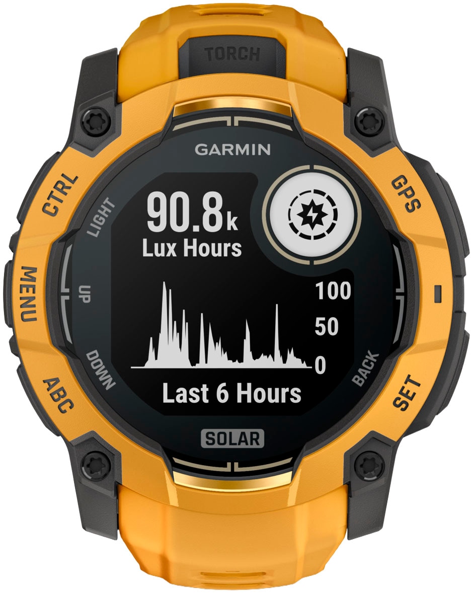 Garmin Smartwatch »Instinct 3 Solar - 50 mm«(/ 1,3 ″)